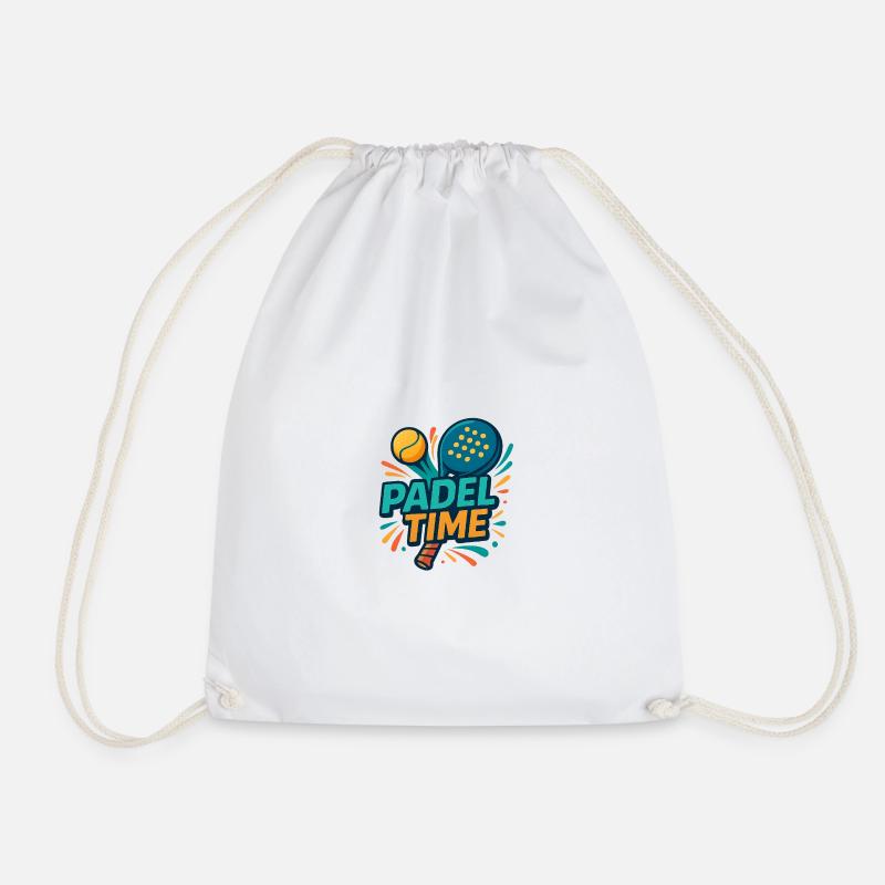 Padel Time Color Explosion - Drawstring Bag - white