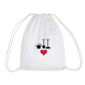 garden - Drawstring Bag - white - Front