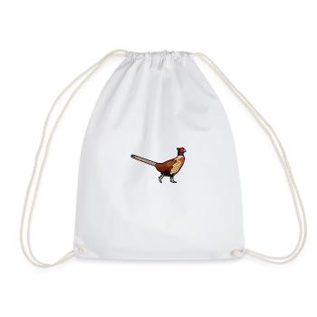 Faisan Forêt à motifs de la Forêt-Noire - Sac de sport léger - blanc - Devant