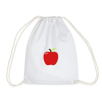 Apfel - Turnbeutel - Weiß - Vorne