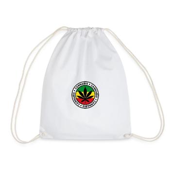 Cannabis Premium Quality Natural Product Hemp 420 - Drawstring Bag - white - Front