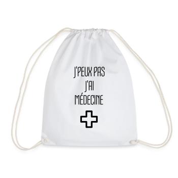 Doctor Arzt Médecin Docteur Medecine Life - Drawstring Bag - white - Front