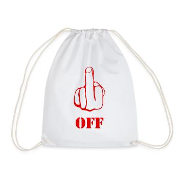 Fuck Off - Turnbeutel - Weiß - Vorne