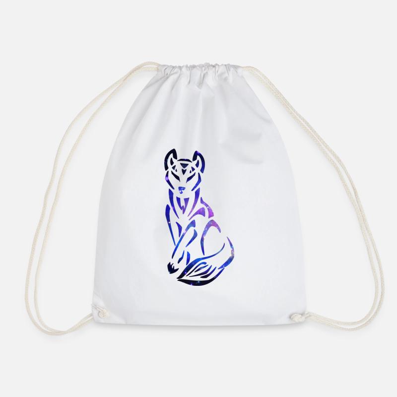 Galaxy Fox Paw - Turnbeutel - Weiß