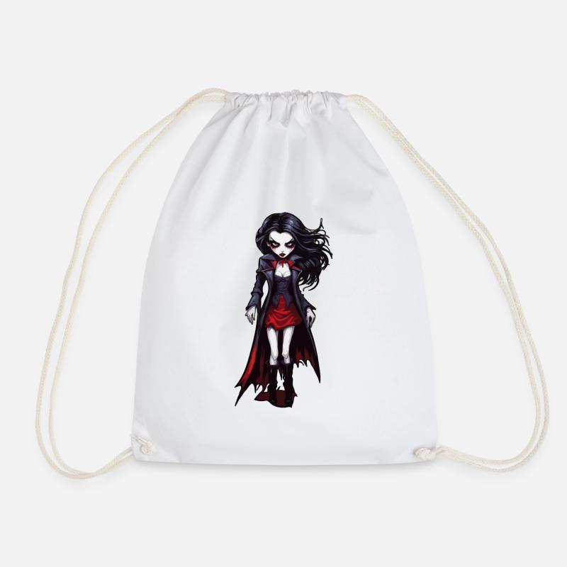 Vampir / Dracula / Blutsauger / Halloween / Mythos - Turnbeutel - Weiß