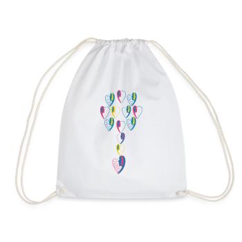 Fleur d'amour numéro1 - Sac de sport léger - blanc - Devant