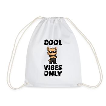 dog cool - Turnbeutel - Weiß - Vorne