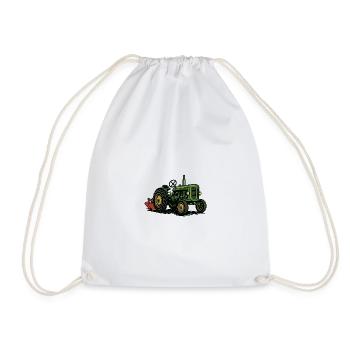Tracteur vert à la lumière de l’agriculture - Sac de sport léger - blanc - Devant
