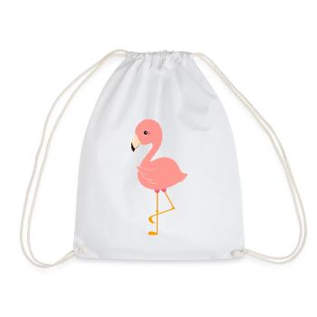 Sweet flamingo - Drawstring Bag - white - Front