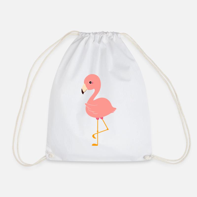 Süßer Flamingo - Turnbeutel - Weiß