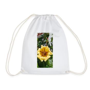 Belle fleur jaune - Sac de sport léger - blanc - Devant