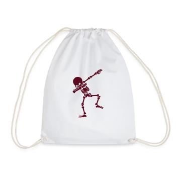 Skeleton mind - Drawstring Bag - white - Front