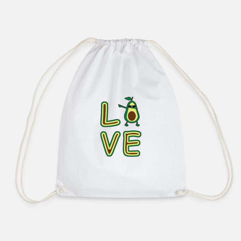 Avocado Love! - Turnbeutel - Weiß