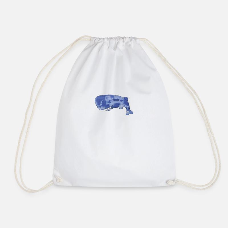 Sperm whale - Drawstring Bag - white