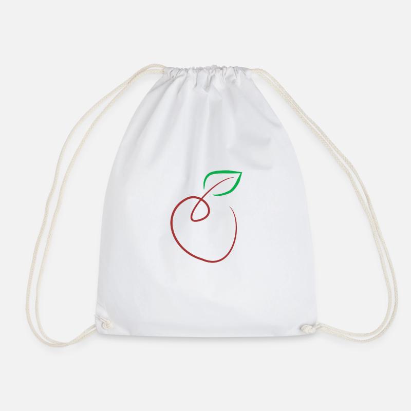 Apple - Drawstring Bag - white