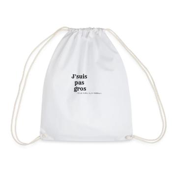 t-shirt j'suis pas gros j'suis juste plus visible - Sac de sport léger - blanc - Devant