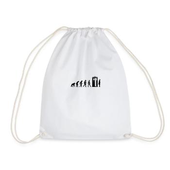 Evolution Tardis - Drawstring Bag - white - Front