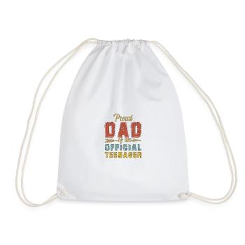 Fier papa d’un cadeau officiel pour adolescents - Sac de sport léger - blanc - Devant