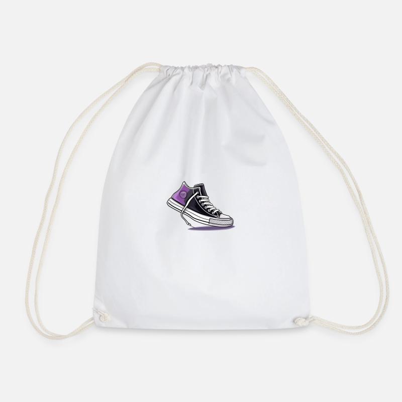 Asexual Pride Schuhe - Turnbeutel - Weiß