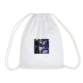 Blind Cat 24 - Drawstring Bag - white - Front