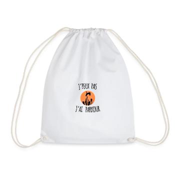 JE PEUX PAS J'AI PARKOUR - Sac de sport léger - blanc - Devant