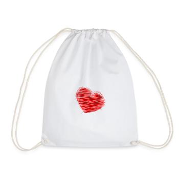 COUPLE. JUST MARRIED. Bachelorette party. VALENTINE'S DAY. LOVE. - Drawstring Bag - white - Front