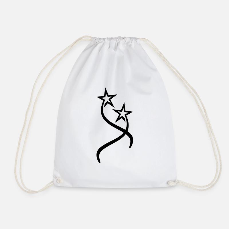 made_of_stars_c - Drawstring Bag - white