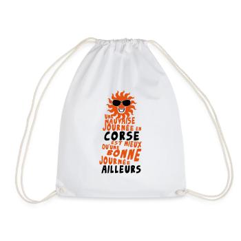 corse citation mauvaise journee mieux bonne ailleu - Sac de sport léger - blanc - Devant