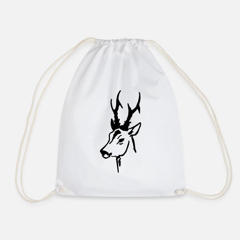 Roe - Drawstring Bag - white