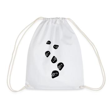 Racer helm racing - Drawstring Bag - white - Front