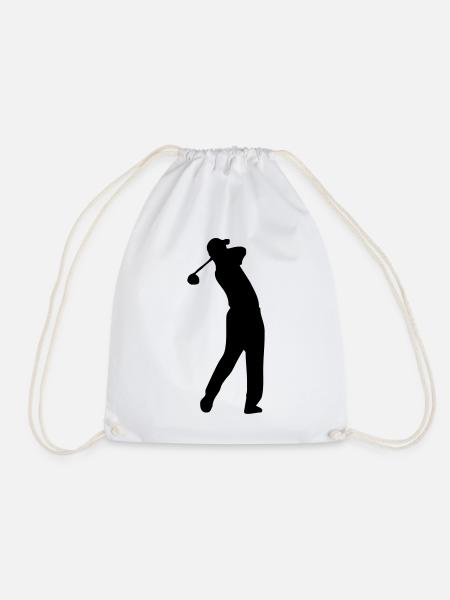 golf - Drawstring Bag - white