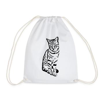 Chat Chaton Tigre Chat Chat Chat Cadeau - Sac de sport léger - blanc - Devant