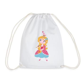 Princesse mignonne - Sac de sport léger - blanc - Devant