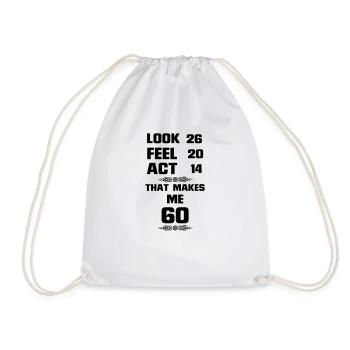 IL DOIT REGARDER 60 ANS A DURÉ, SI BONS ! - Sac de sport léger - blanc - Devant