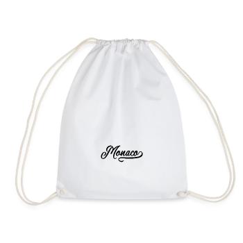 Vintage Monaco - Drawstring Bag - white - Front
