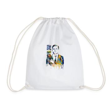 hero,Ukraine,Zelinsky,Zelenskyi,graffiti,colorful,hero - Drawstring Bag - white - Front