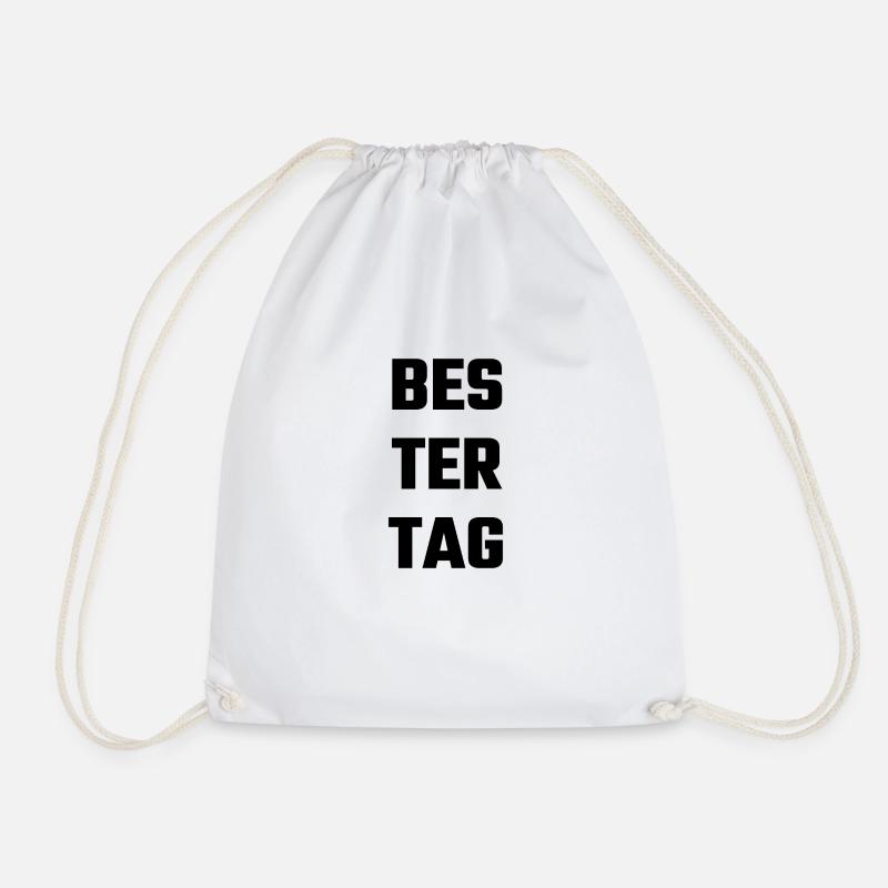 Bester Tag - Turnbeutel - Weiß