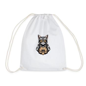 Chat Airsoft Chat Chat Jouant Airsoft Cadeau Militaire - Sac de sport léger - blanc - Devant