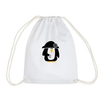 Pinguin Bonaparte / Napoleon Penguin (2c) - Turnbeutel - Weiß - Vorne