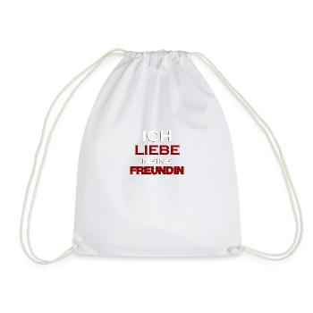 Ich Liebe meine Freundin - Turnbeutel - Weiß - Vorne