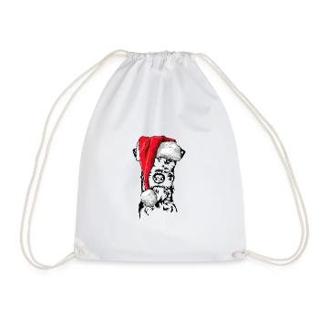 Santa Irish Terrier Chiens de Noël Wilsigns - Sac de sport léger - blanc - Devant