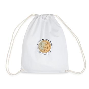 motivation - Drawstring Bag - white - Front