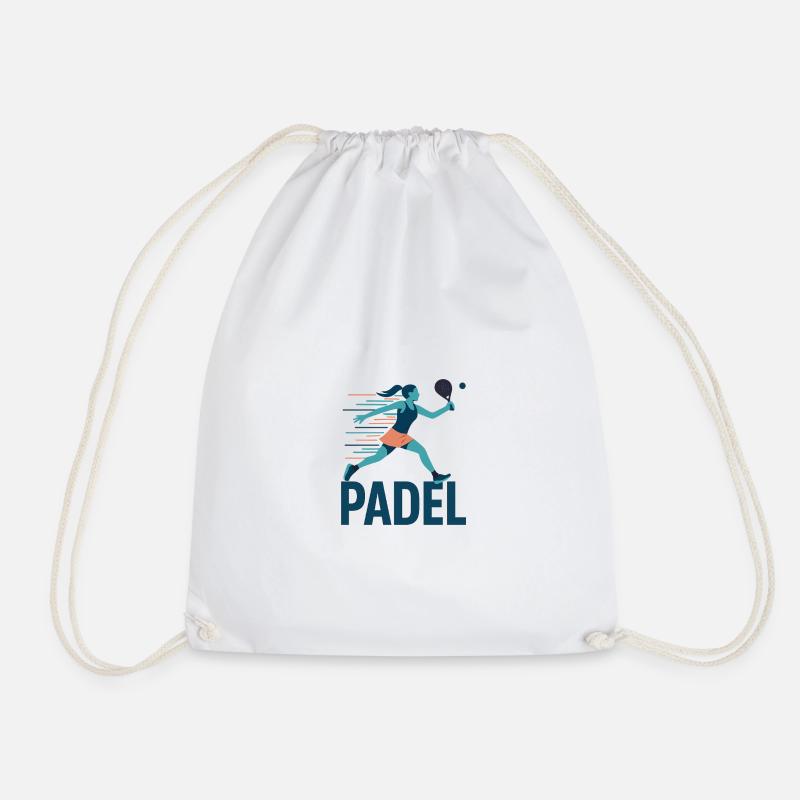Padel Kraftsprint Logo - Turnbeutel - Weiß