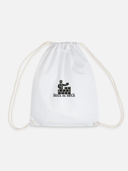 Brique par brique - Meme Saying - Sac de sport léger - blanc