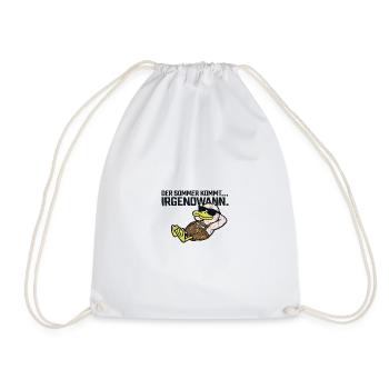Sommer kommt irgendwann Duck - Turnbeutel - Weiß - Vorne