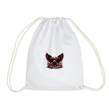 Albanie chemise drapeau aigle vacances balkanique cadeau - Sac de sport léger - blanc - Devant