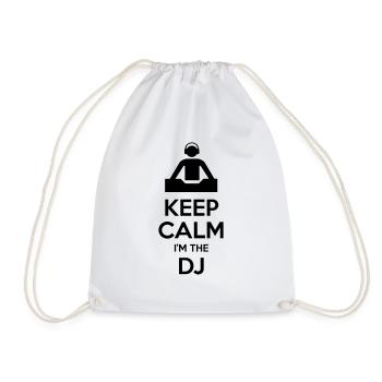 Keep calm I'm the DJ - Sac de sport léger - blanc - Devant
