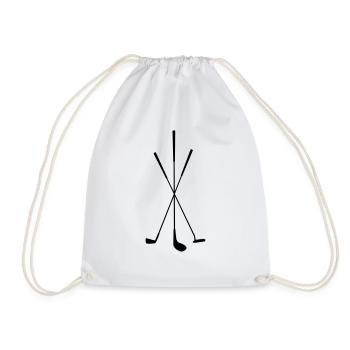 Golf - Golf clubs - Drawstring Bag - white - Front