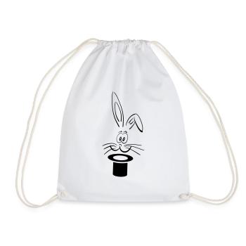 hase wizard - Turnbeutel - Weiß - Vorne