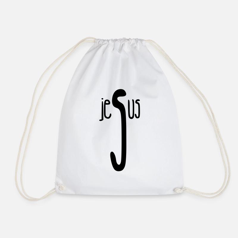 Jesus / Christianity / Catholic - Drawstring Bag - white